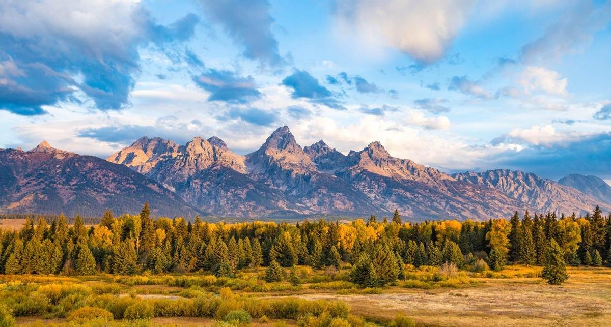 The Teton Range in autumn — NPS Photo/Tobiason